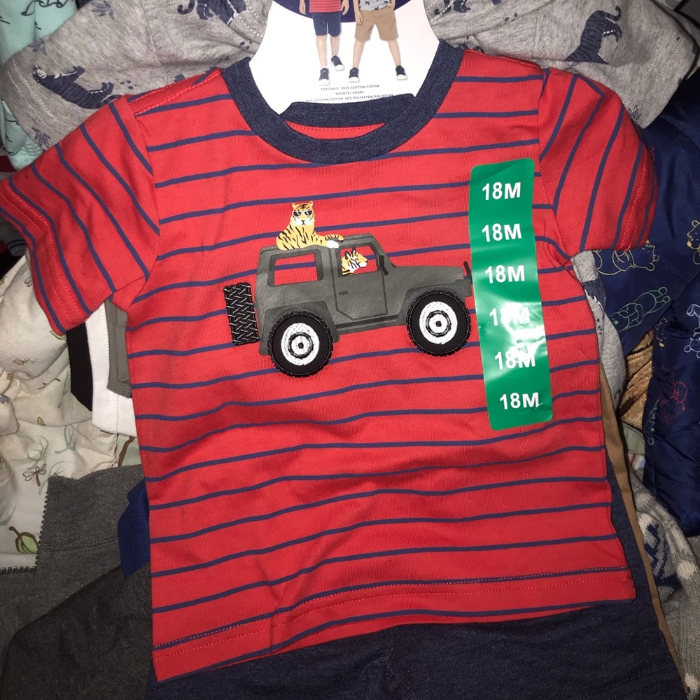 Two sets of boys clothes